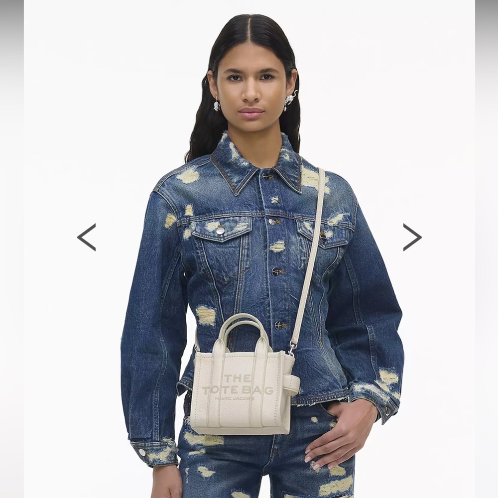 Marc Jacobs Ivory Mini Crossbody Tote